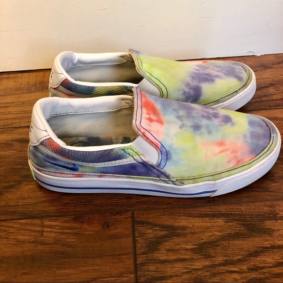 Nike Court Legacy Print Tie Dye Slip On Sneaker - Picture 9 of 15